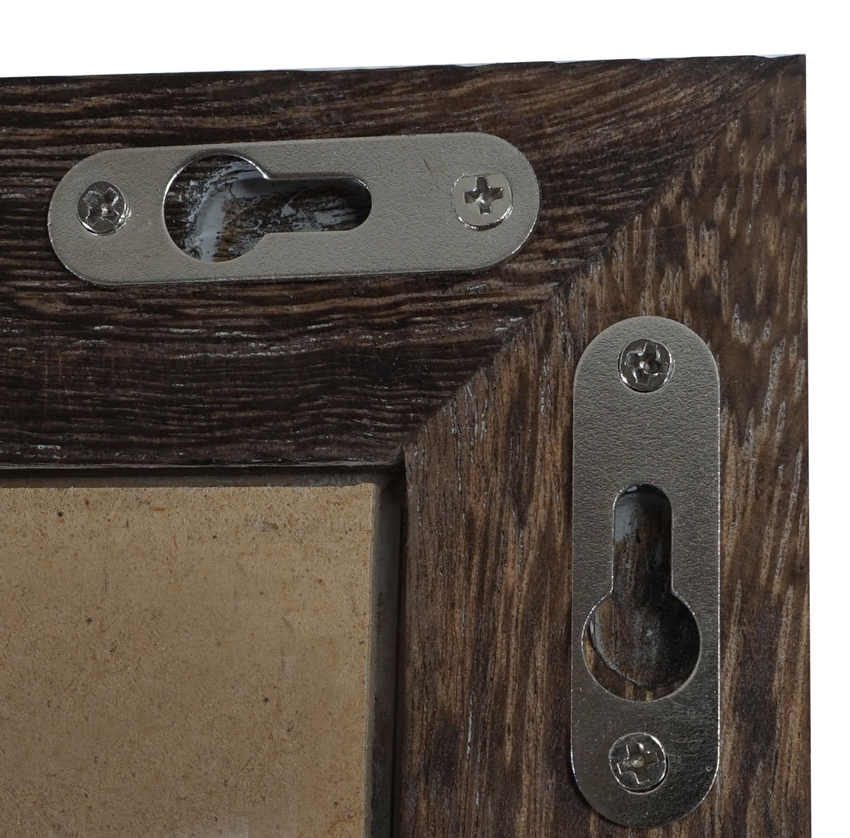 Bilderrahmen H250, Fotorahmen Holzrahmen Wand-Rahmen, 46x66cm Shabby-Look Landhaus ~ braun