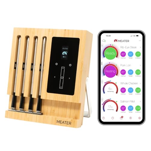 MEATER Block | Thermomètre à Viande Connecté Sans Fil Pour Four, Grill, Cuisine, Barbecue, Fumoir, Rôtissoire avec Connexions Bluetooth et WiFi : Cuisine et Maison