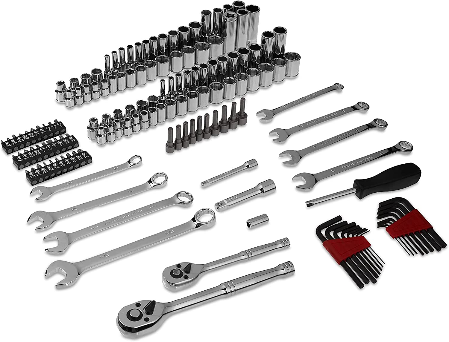 Basics Mechanic Tool Kit and Socket Set With Case - Set of 123