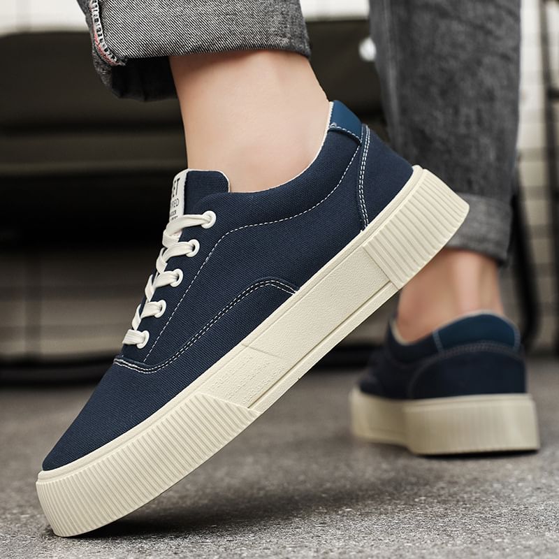Tanzanite - Platform Plain Veterschoenen