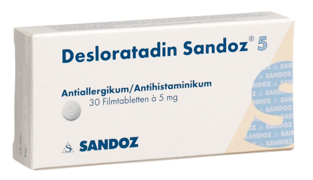 DESLORATADINE Sandoz Filmtabl 5 mg Blist 30 Stk