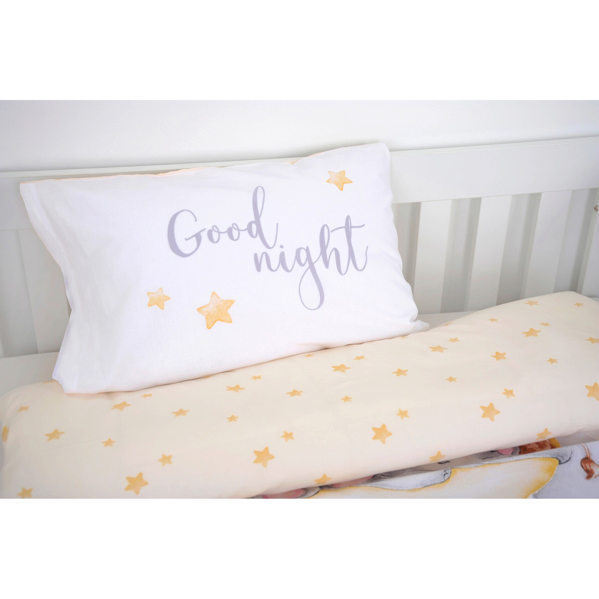 Baby Best Renforcé Wende-Bettwäsche Sleeping on the moon 40x60 / 100/135 cm