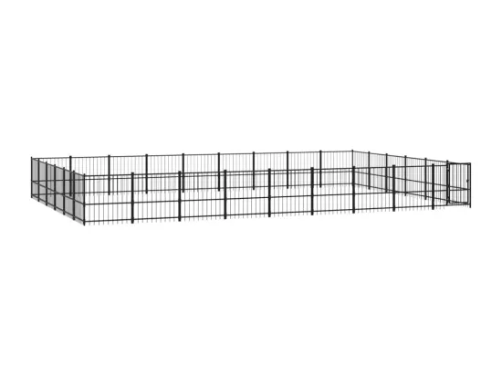 Chenil cage enclos pac noire 873 x 582 x 100 cm 02_0041860