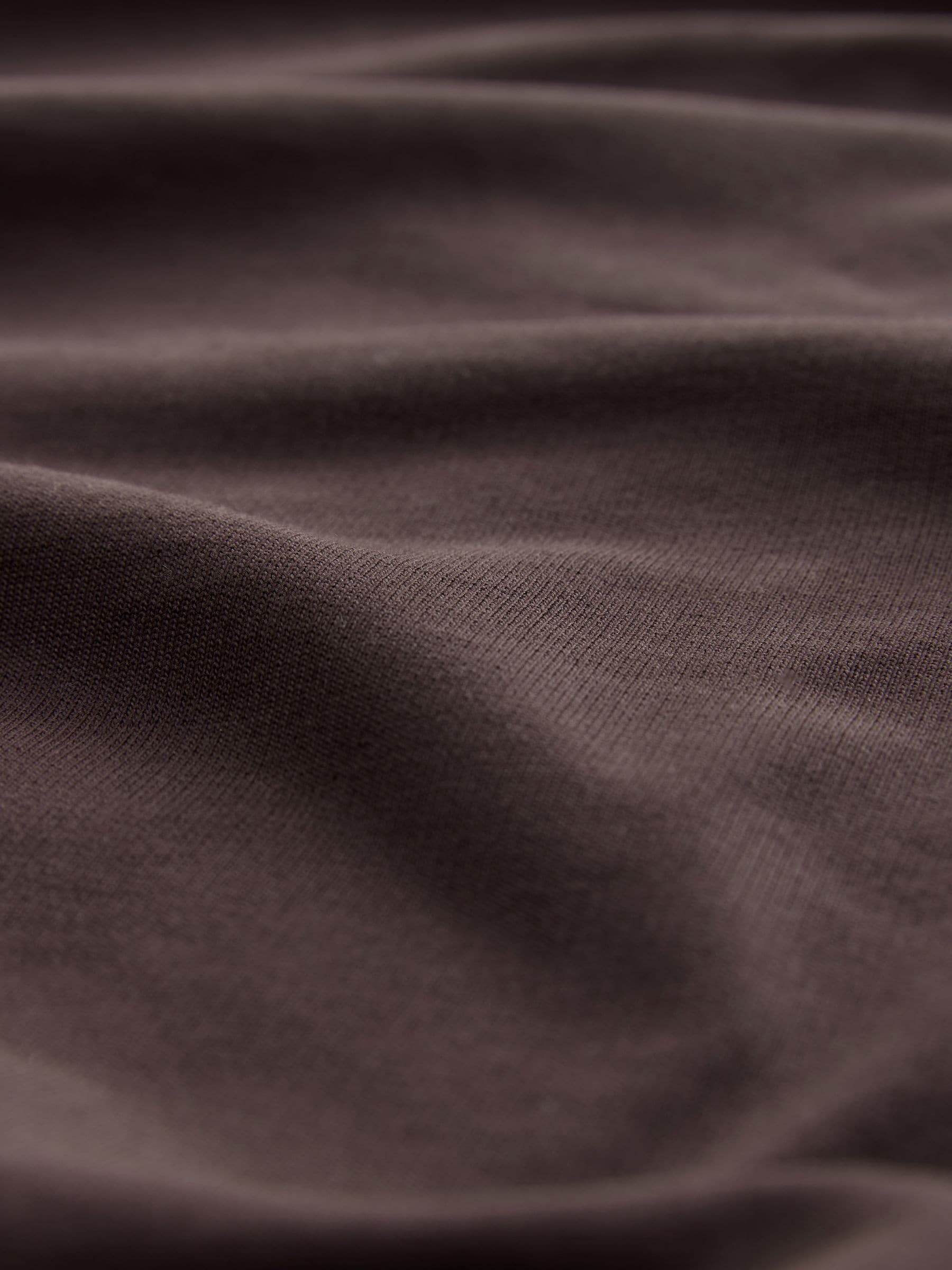 Chocoladebruin - Dun sweatshirt met ronde hals