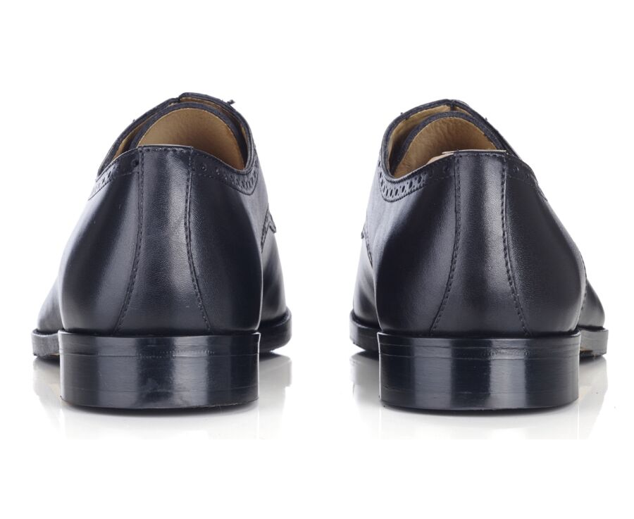 Derbies homme Noir semelle cuir avec patin - BALDERTON PATIN