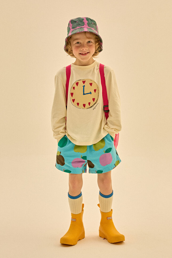 Jelly Mallow blauwe jelly mallow  colourful apple short pants