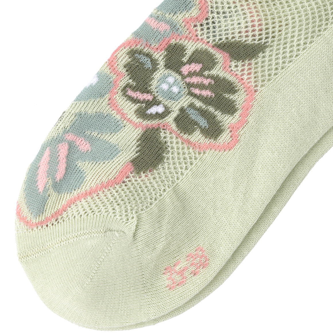 Gina Benotti 1 Paar Damen Sneaker-Socken mit Mesh-Einsatz hellgrün