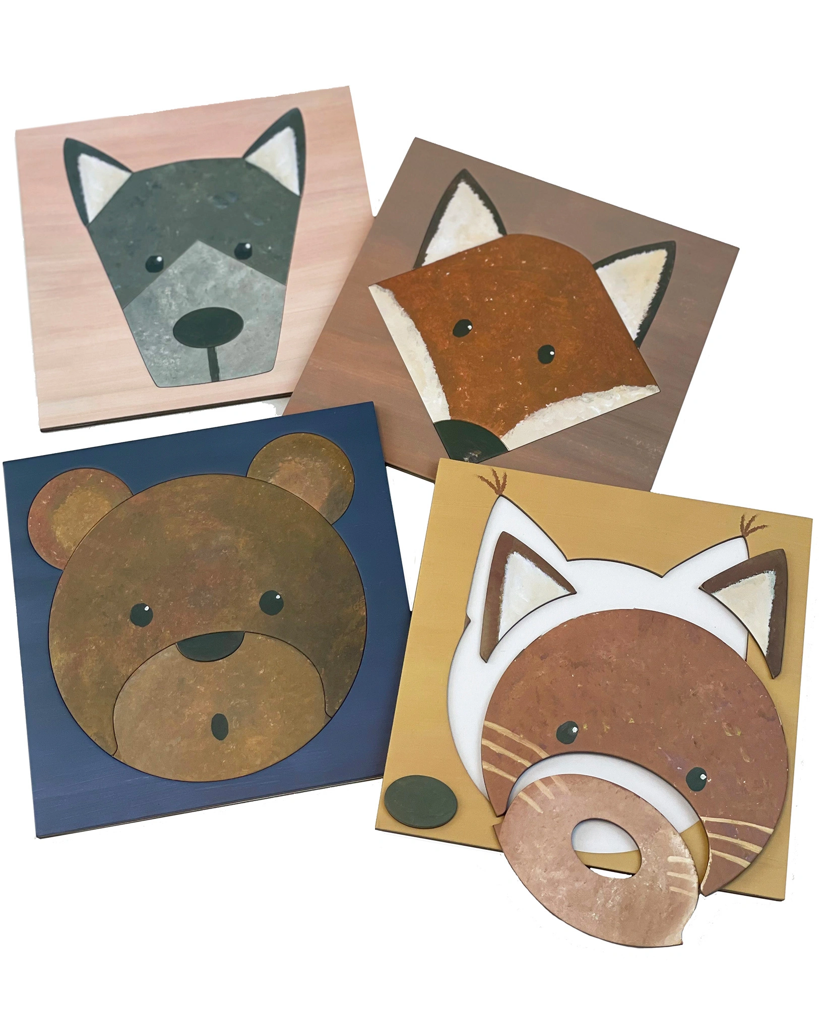 Puzzle FOREST ANIMALS 4 Stück
