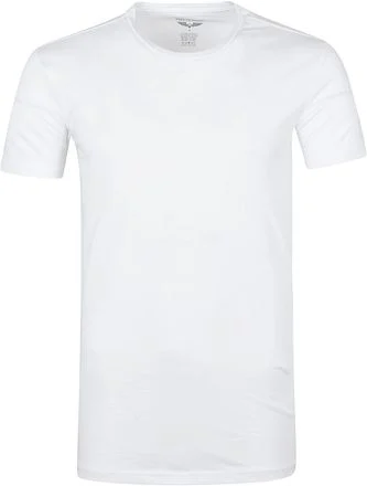 PME Legend Basic T-shirt 2-Pack O-Hals Wit PUW00220 kopen