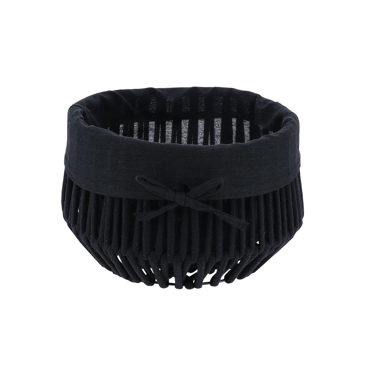 GRANDE PANIERE FACON CORDE NOIR