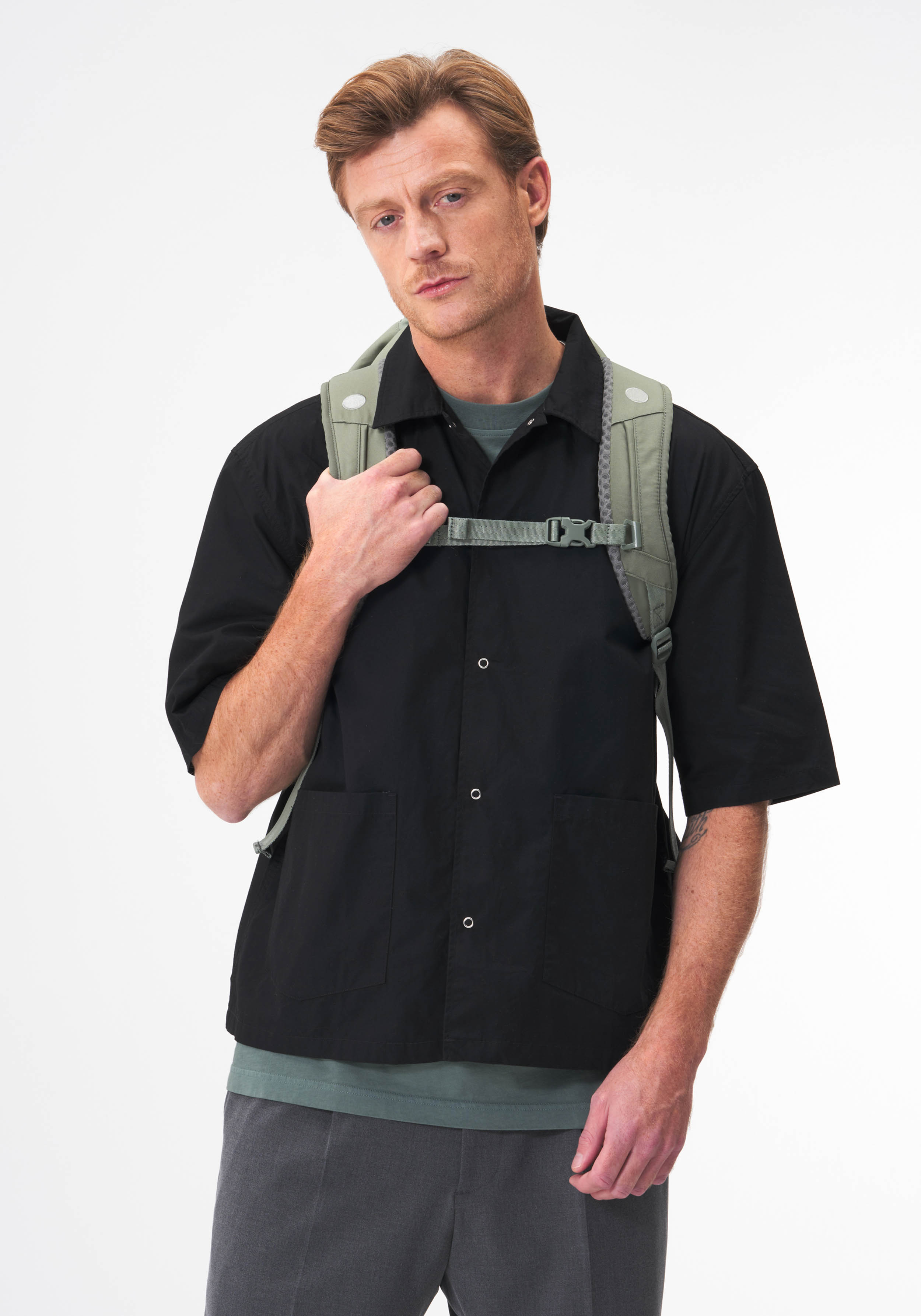 Pinqponq Rucksack Blok Medium Backpack Desert Sage