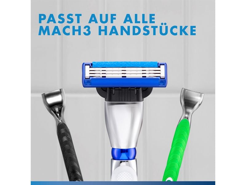 Gillette Rasierklingen Mach3 Turbo 12 Stück Ersatzklingen mit Gleitstreifen für ein sanftes Gleiten und neuer Klingenbeschichtung