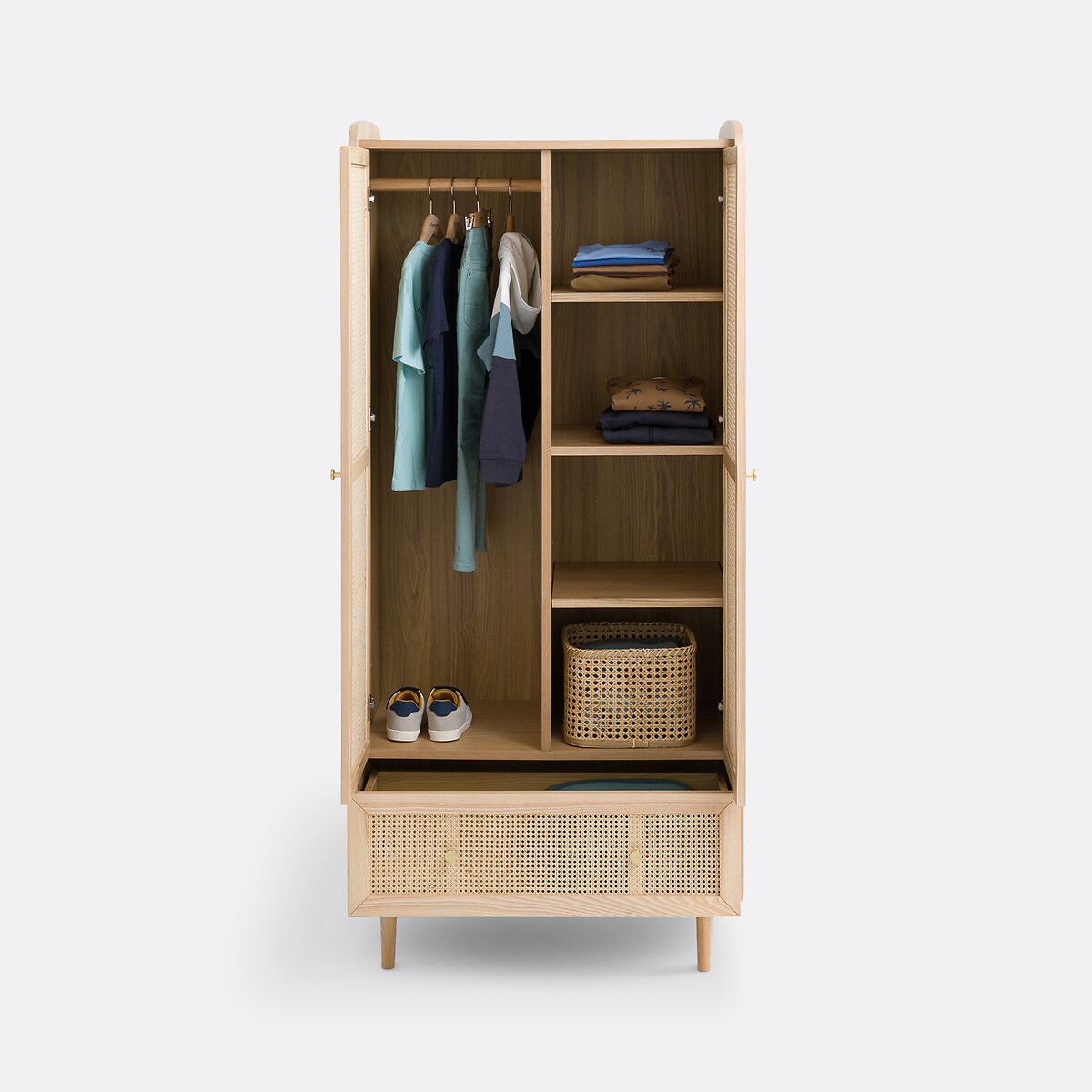 LA REDOUTE INTERIEURS<br>Roupeiro infantil em rattan, Tempa