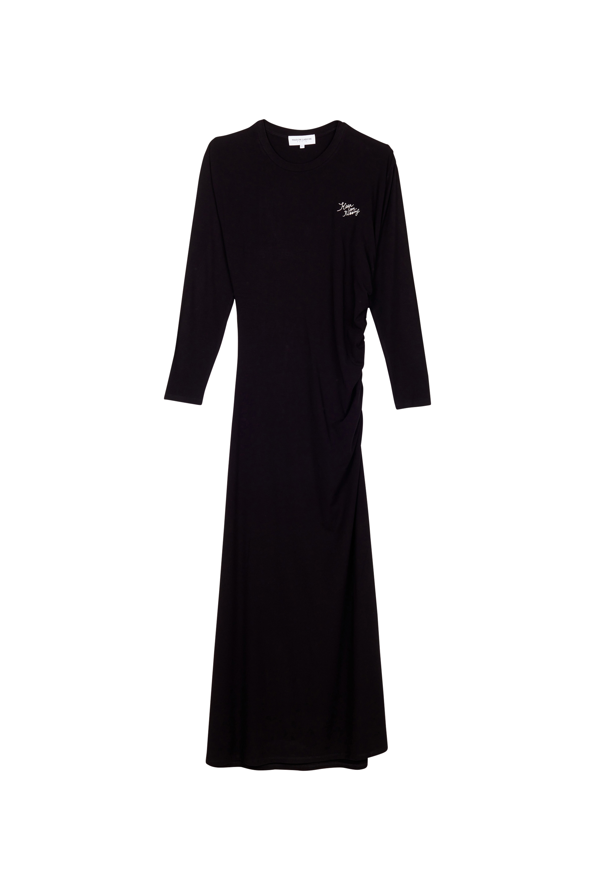 MAISON LABICHE ROBE KEEP ON KISSING Noir