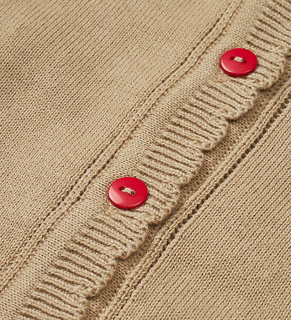 Fl?ss Cardigan - Strik - Barbara - Tan/Apple