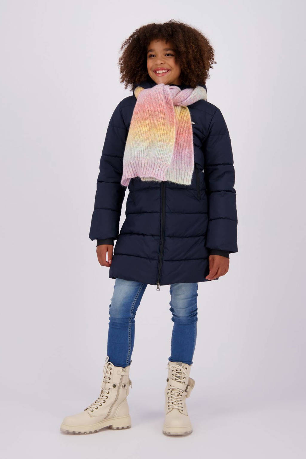 Vingino gewatteerde winterjas Tinja diep donkerblauw