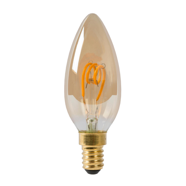 Lucide C35 LED lichtbron E14 3W 2200K amber dimbaar