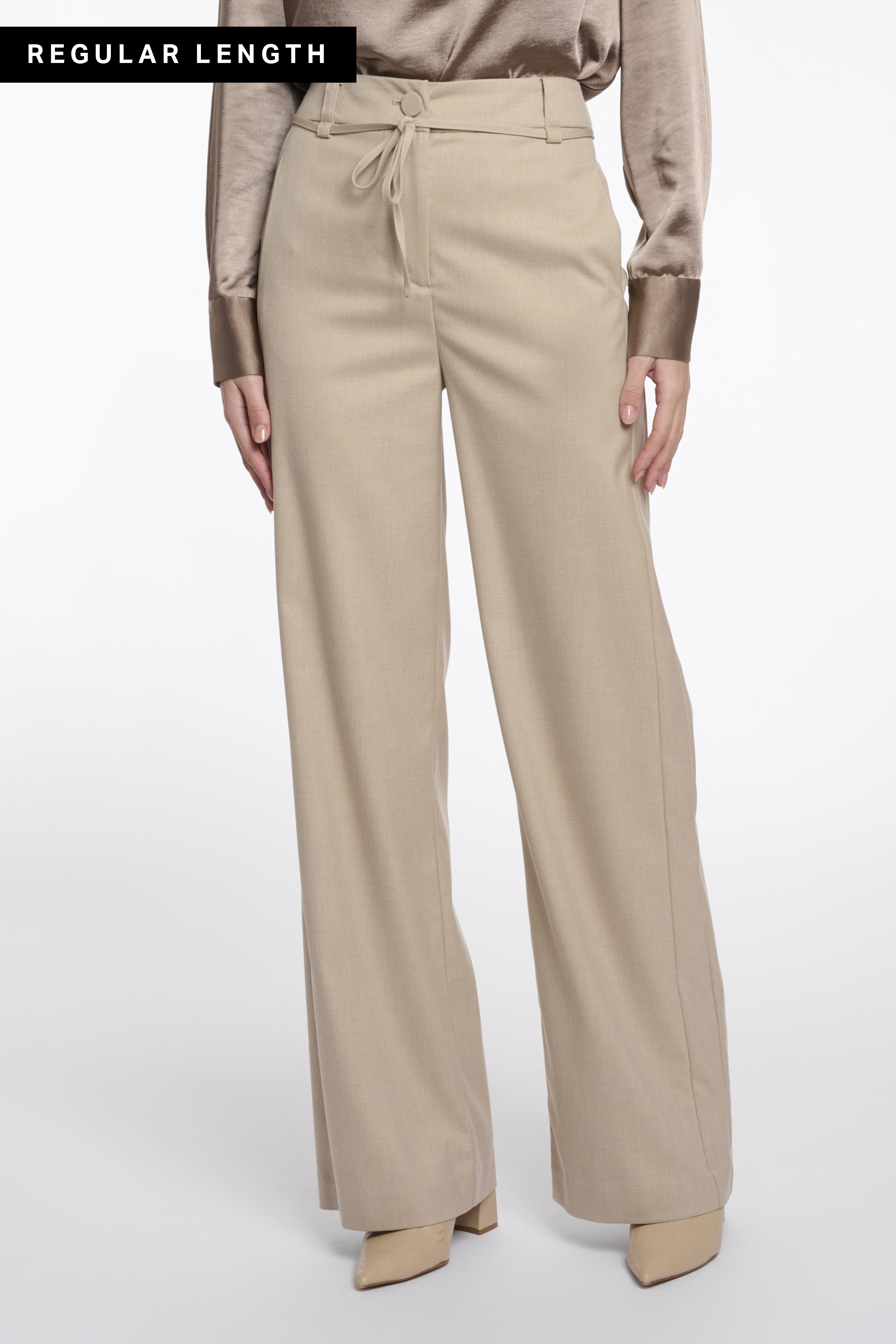 Rino & Pelle - Charlee Regular Length Straight Leg Pants - Oat