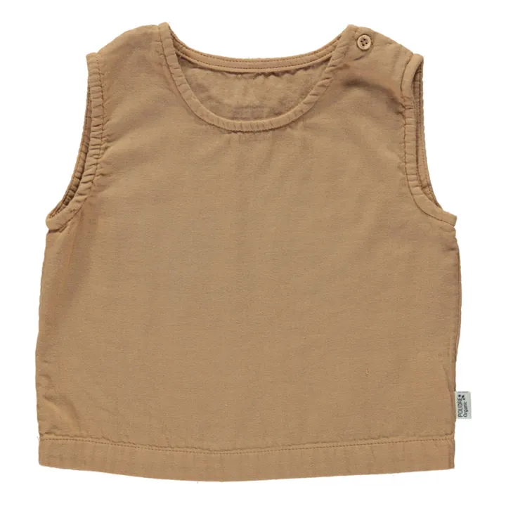 Poudre Organic Débardeur Double Gaze Ceylan | Camel