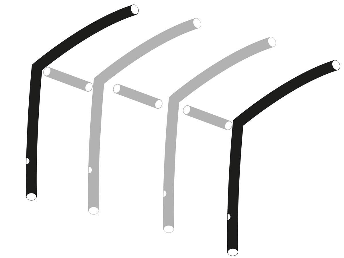 Obelink Viera/Palma 280/390 Easy Air hoofd airtube links/rechts