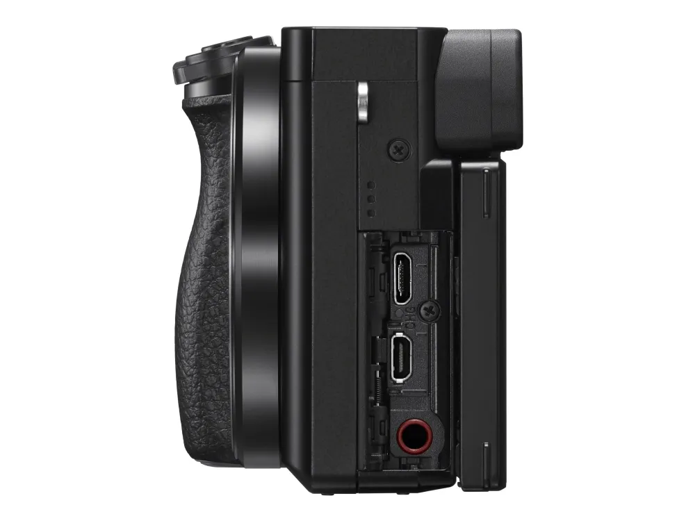 Sony a6100 ILCE-6100Y - Digitalkamera - spejlløst - 24.2 MP - APS-C - 4K / 30 fps - 3x optisk zoom 16-50 mm og 55-210 mm objektiver - Wi-Fi, NFC, Bluetooth - sort