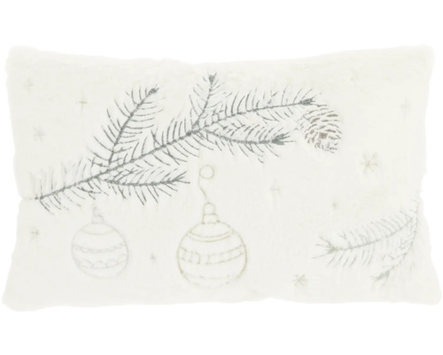 Norvik Kerstbalkussen, Wit, 30x50 cm