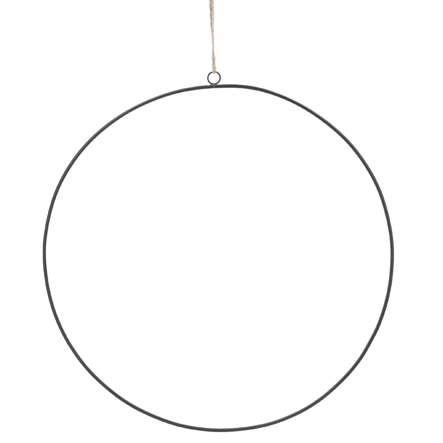 3er Set Deko-Ringe, schwarz/matt