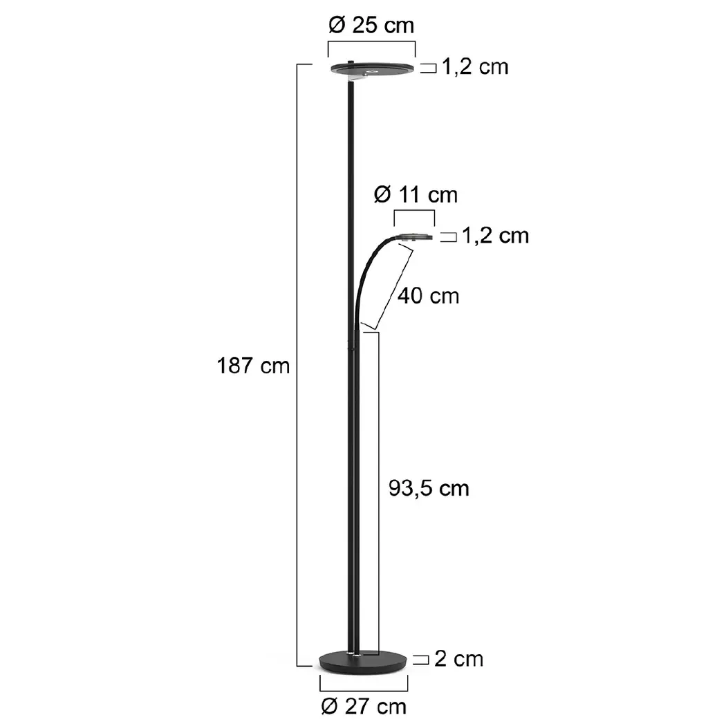 LED-Stehlampe Turound Light