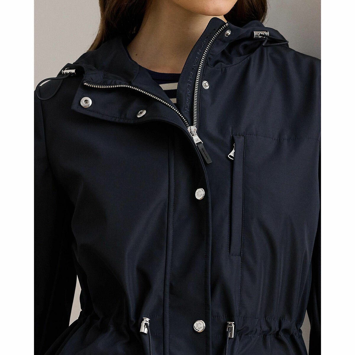 LAUREN RALPH LAUREN<br>Corta-vento com capuz
