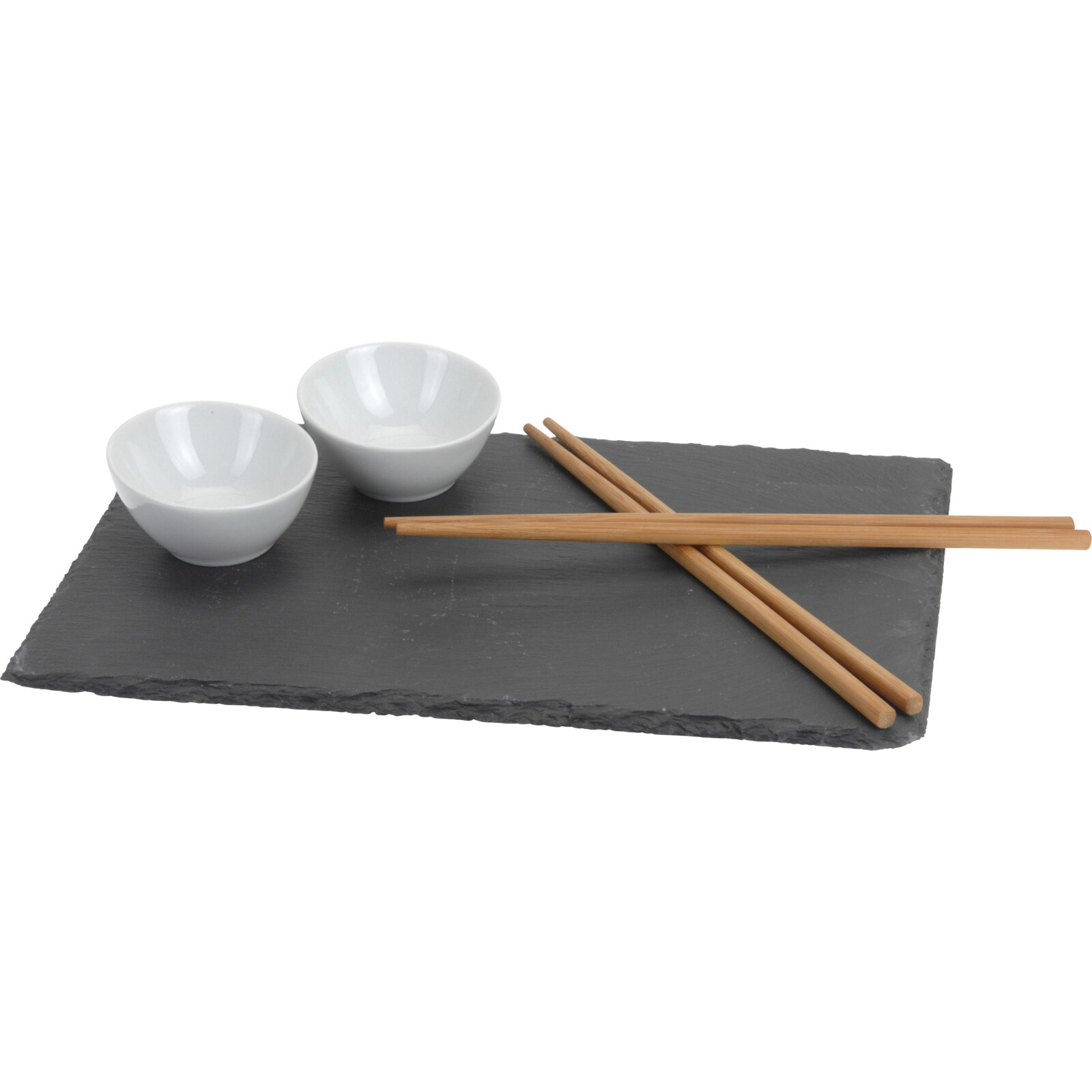 Sushi-Set - schwarz-weiß-braun - 7-teilig