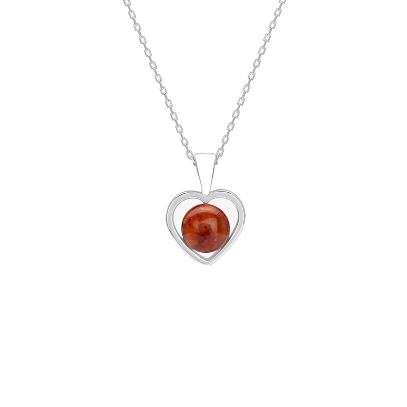 Collier Femme - Ambre - Argent 925 - Longueur : 42 cm