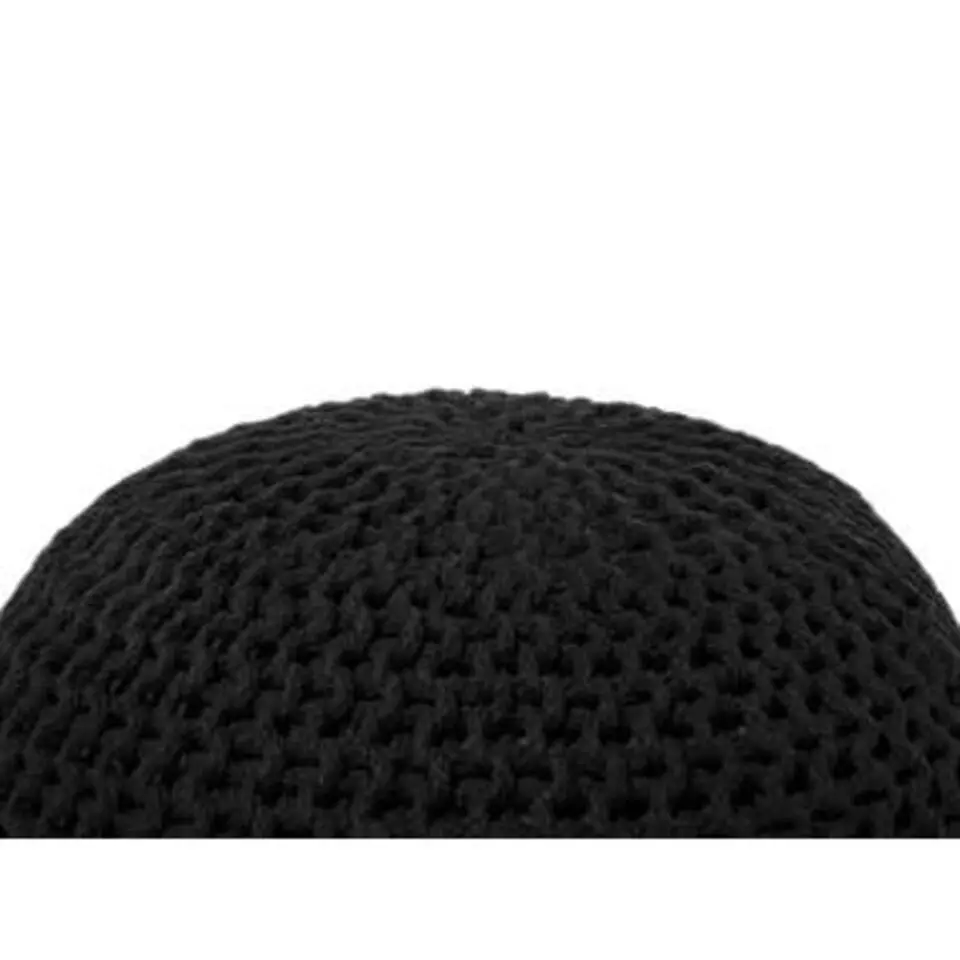 CONRAD - Poef - Zwart - 50 cm - Katoen