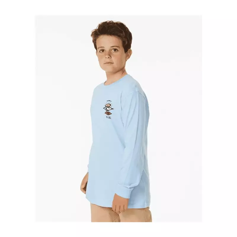 Teeshirt junior RIPCURL Search Icon L/S Tee -Boy Cool Blue