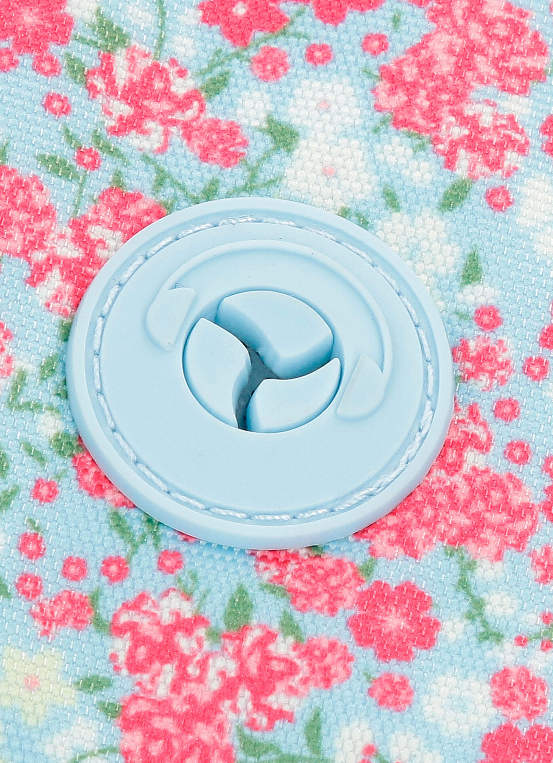 Mochila escolar com estampa floral - tamanho único