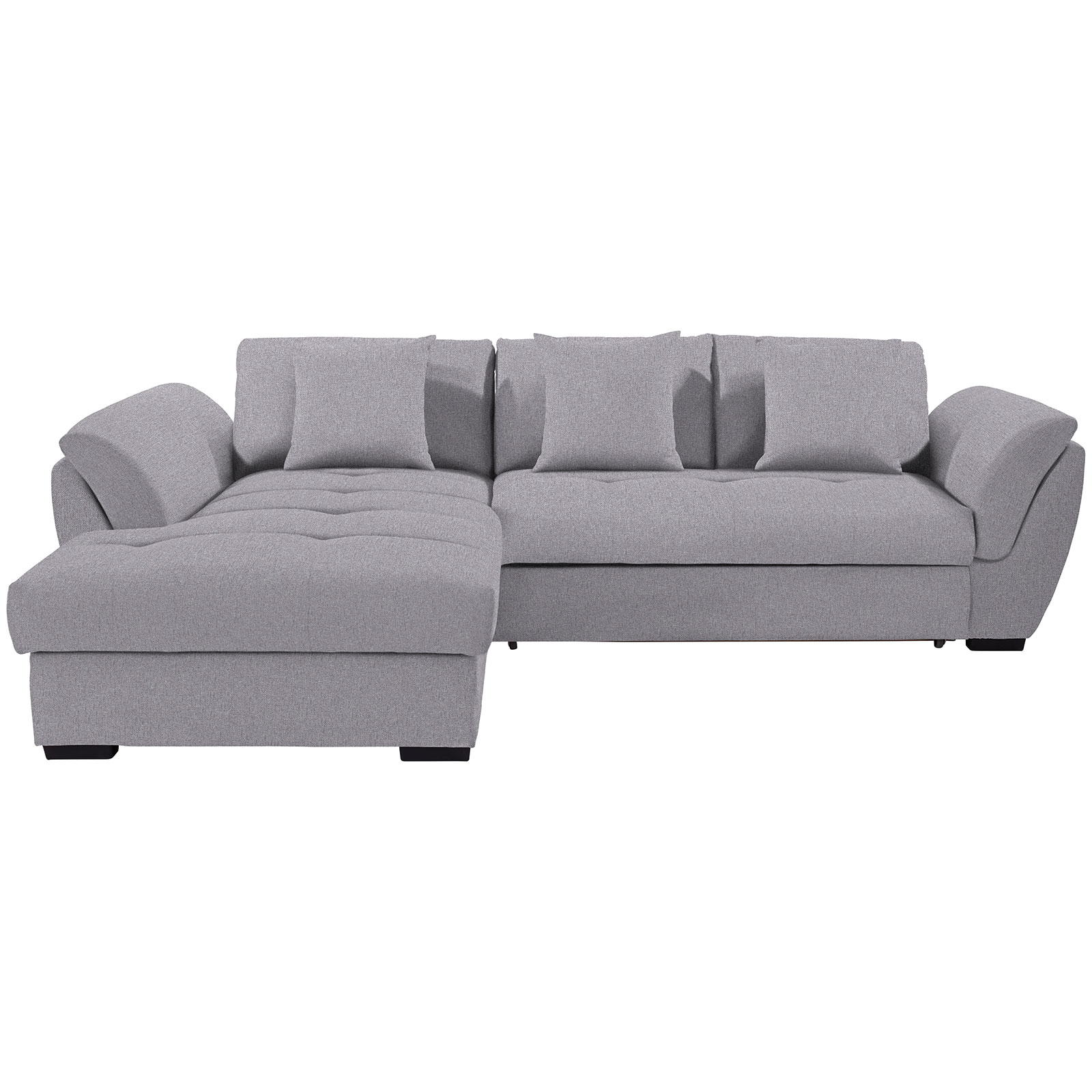 Ecksofa - grau - Liegefunktion - Recamiere links
