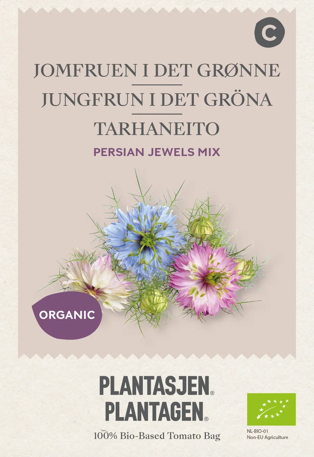 Nigella damascena Jomfruen i det grønne 'Persian Jewels'