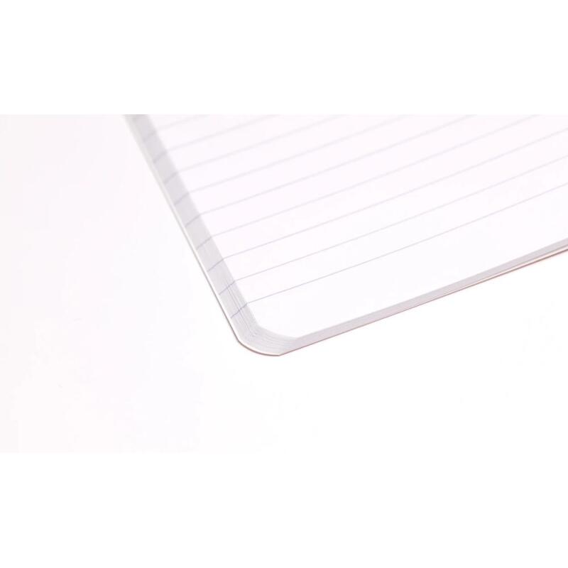 Triomphe GOLD carnet piqûre textile A5 96 pages ligné papier blanc 90 g - Blanc