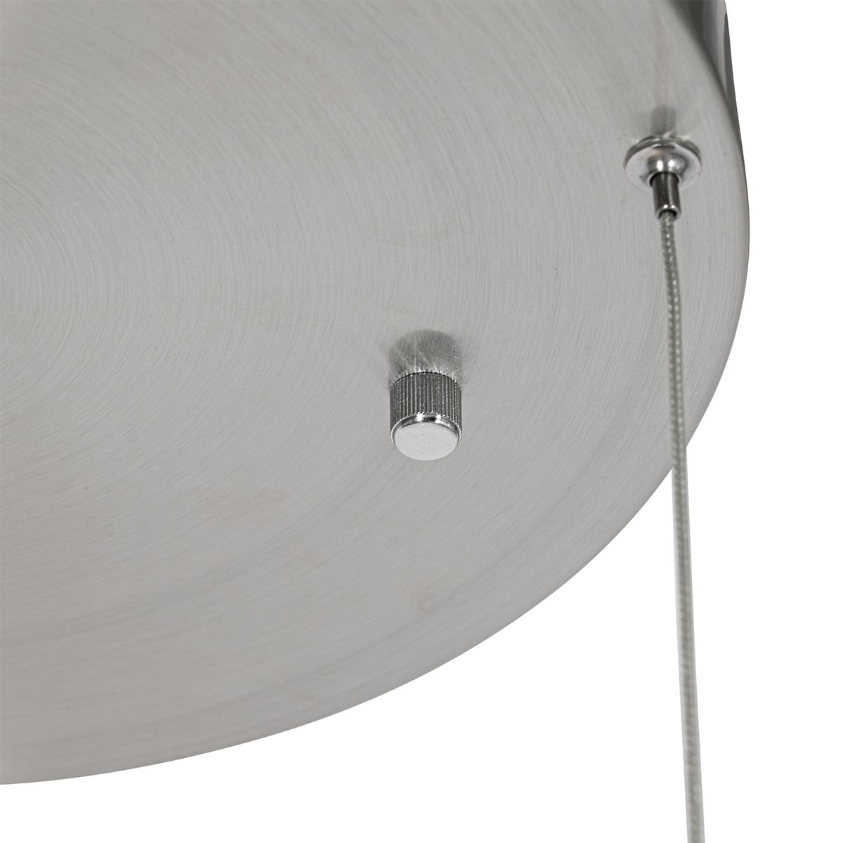 Hanglamp staal rond incl. LED 3-staps dimbaar 3-lichts - Lyani