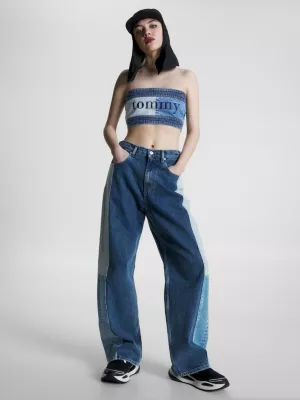 Faixa de denim com bandeira