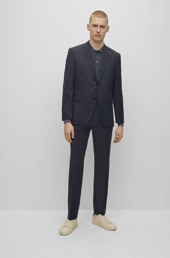 BOSS BOSS Men Business Clothing Jackets Blå
