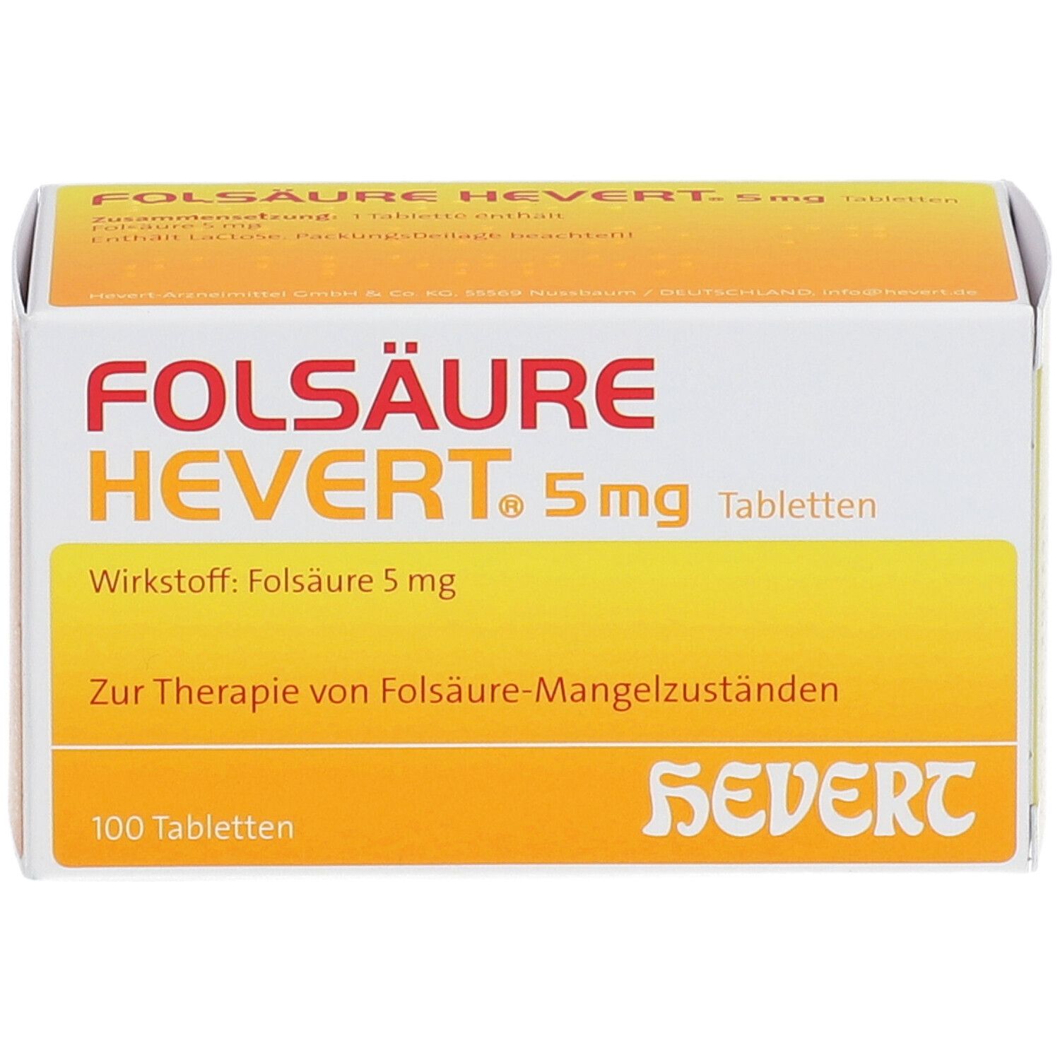 FOLSÄURE HEVERT® 5 mg