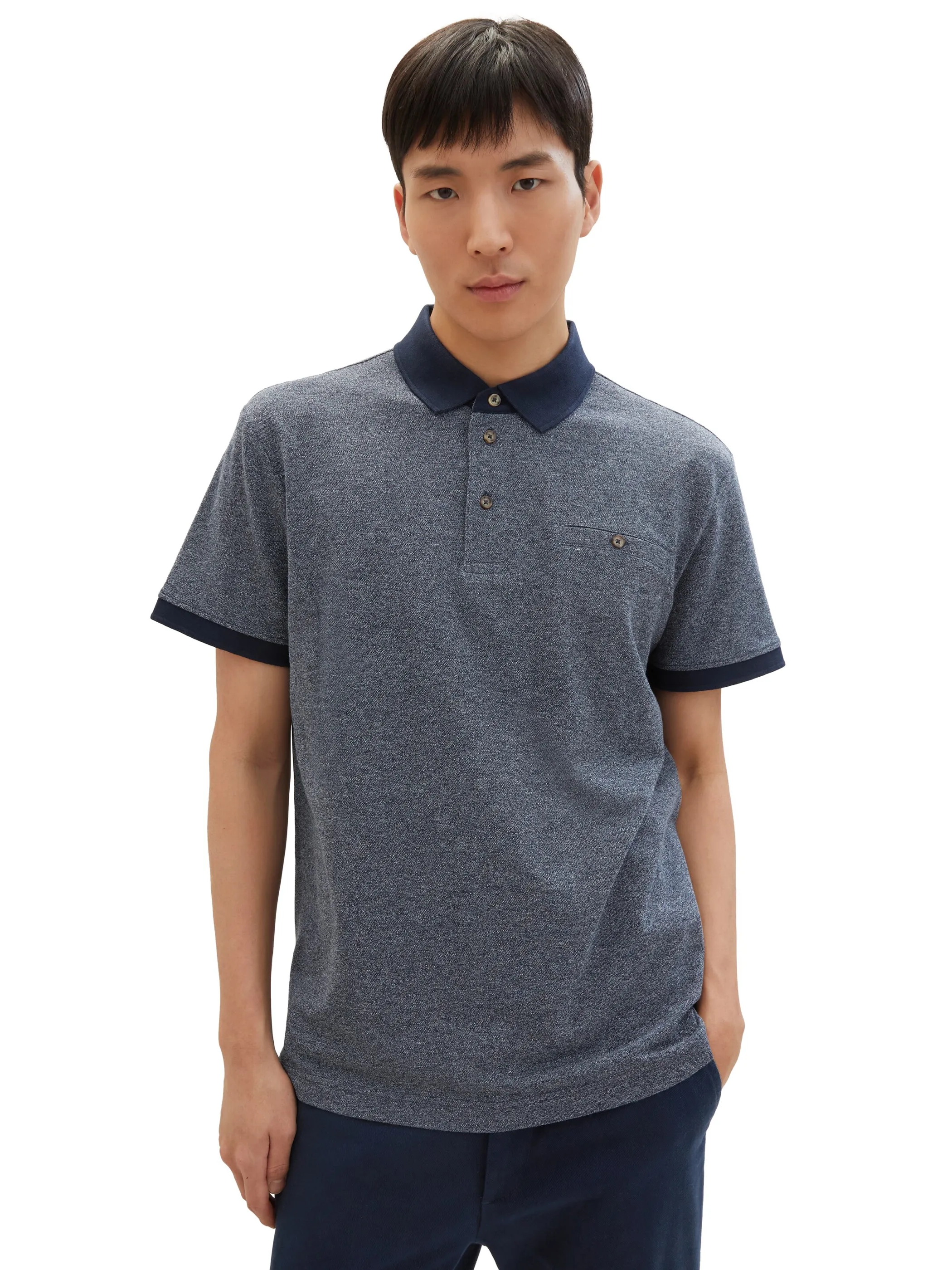 Herren Poloshirt unifarben