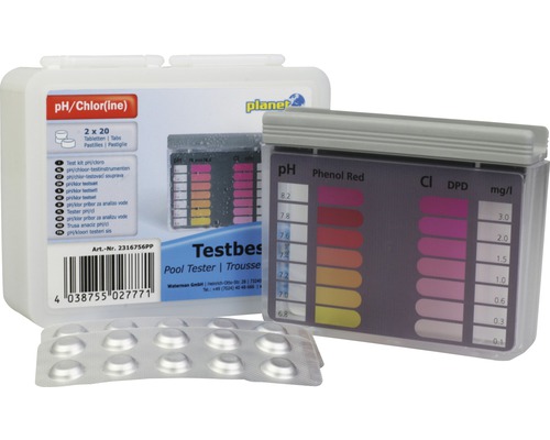 pH/chloortestkit + tabletten, 20 stuks