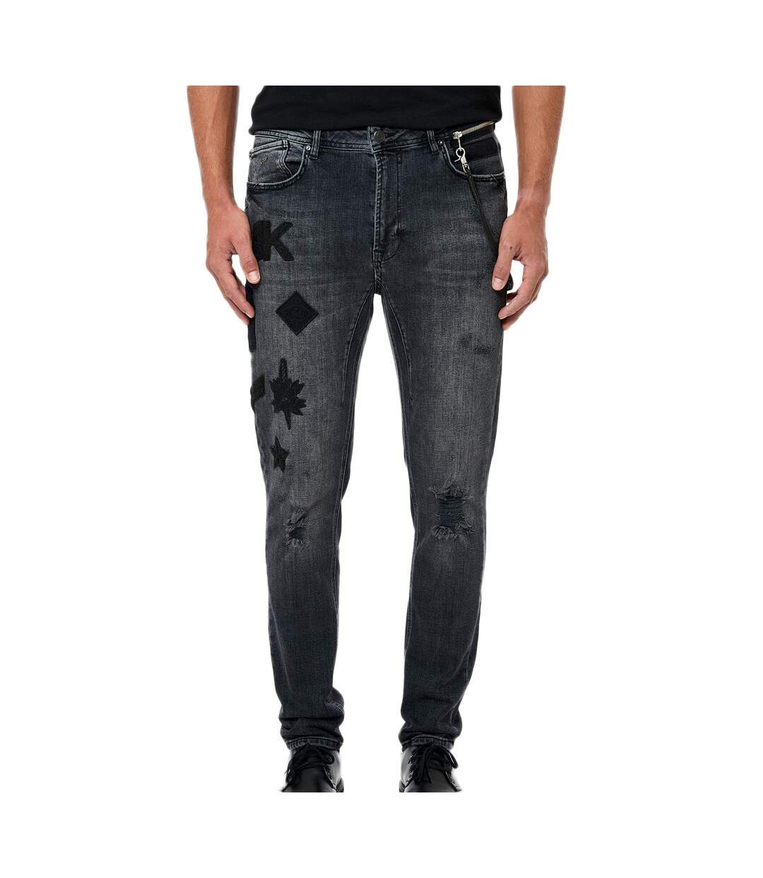 Jean Slim Noir Fantaisie Kaporal Riley
