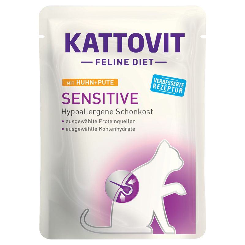 Kattovit Sensitive, poulet & dinde, sans céréales
