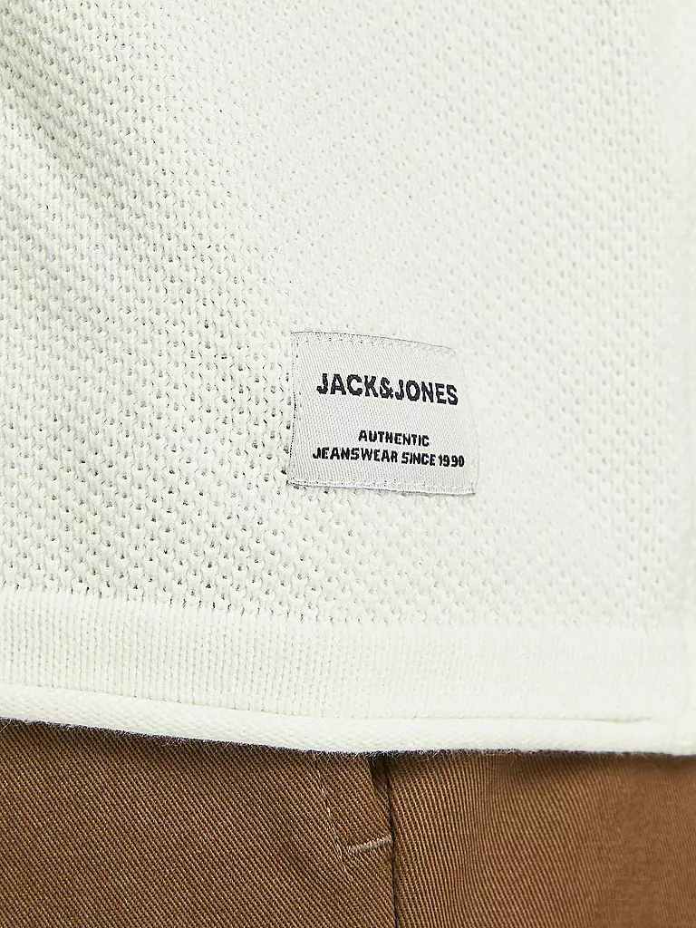 JACK & JONES Pullover JJEHILL weiss