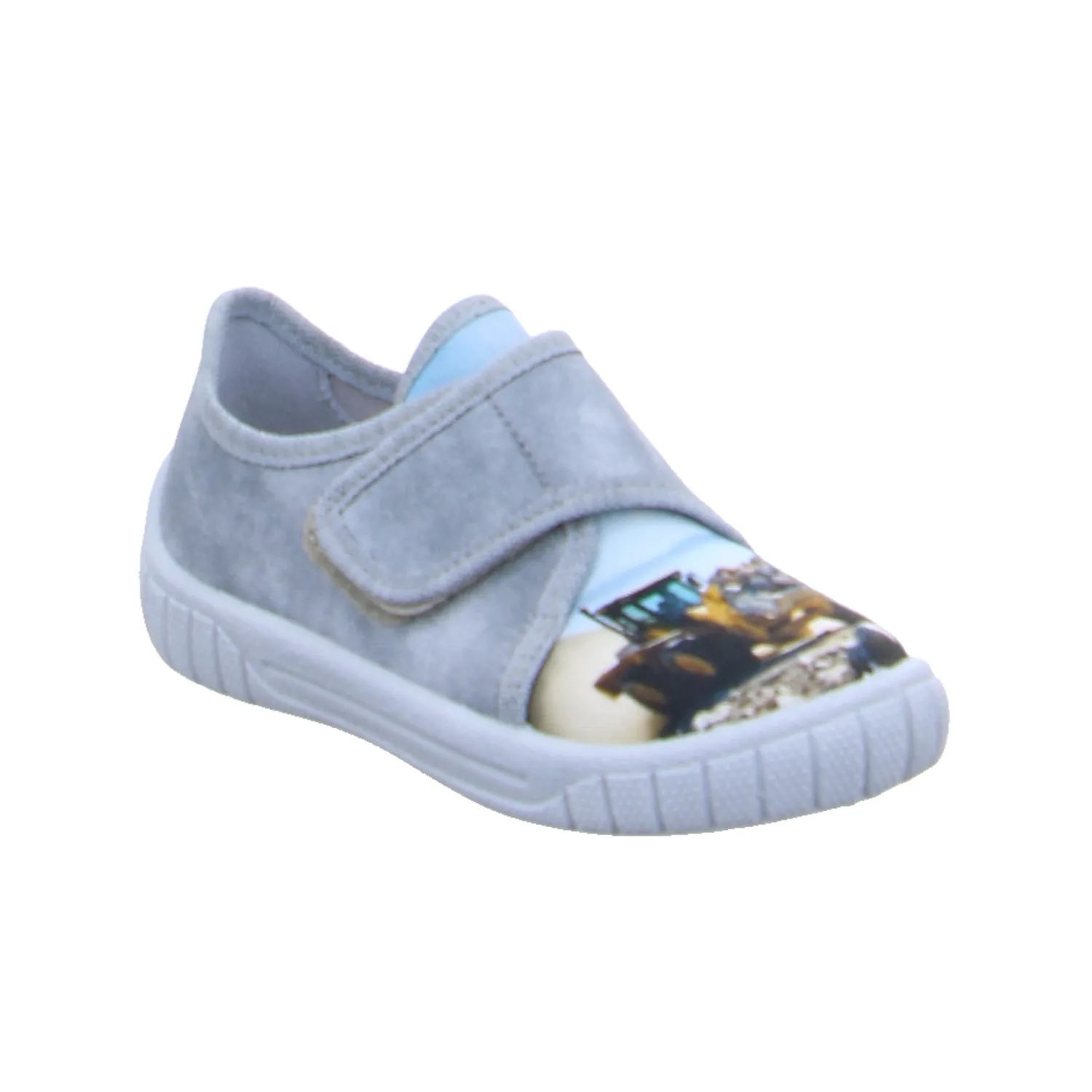 SUPERFIT Kinder-Hausschuh Grau Textil  Hausschuh