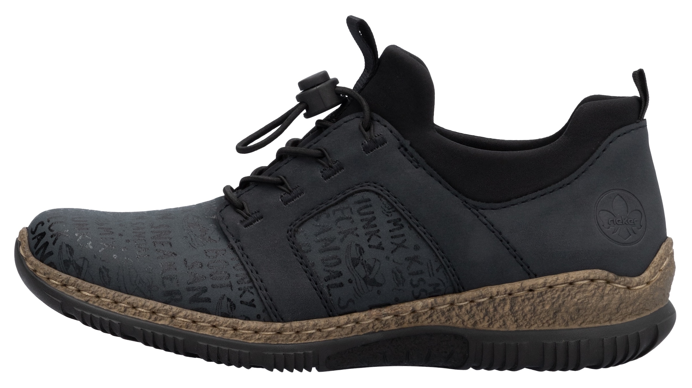 Rieker Slip-On Sneaker  , Schlupfschuh, Freizeitschuh, Halbschuh mit praktischen Anziehlaschen