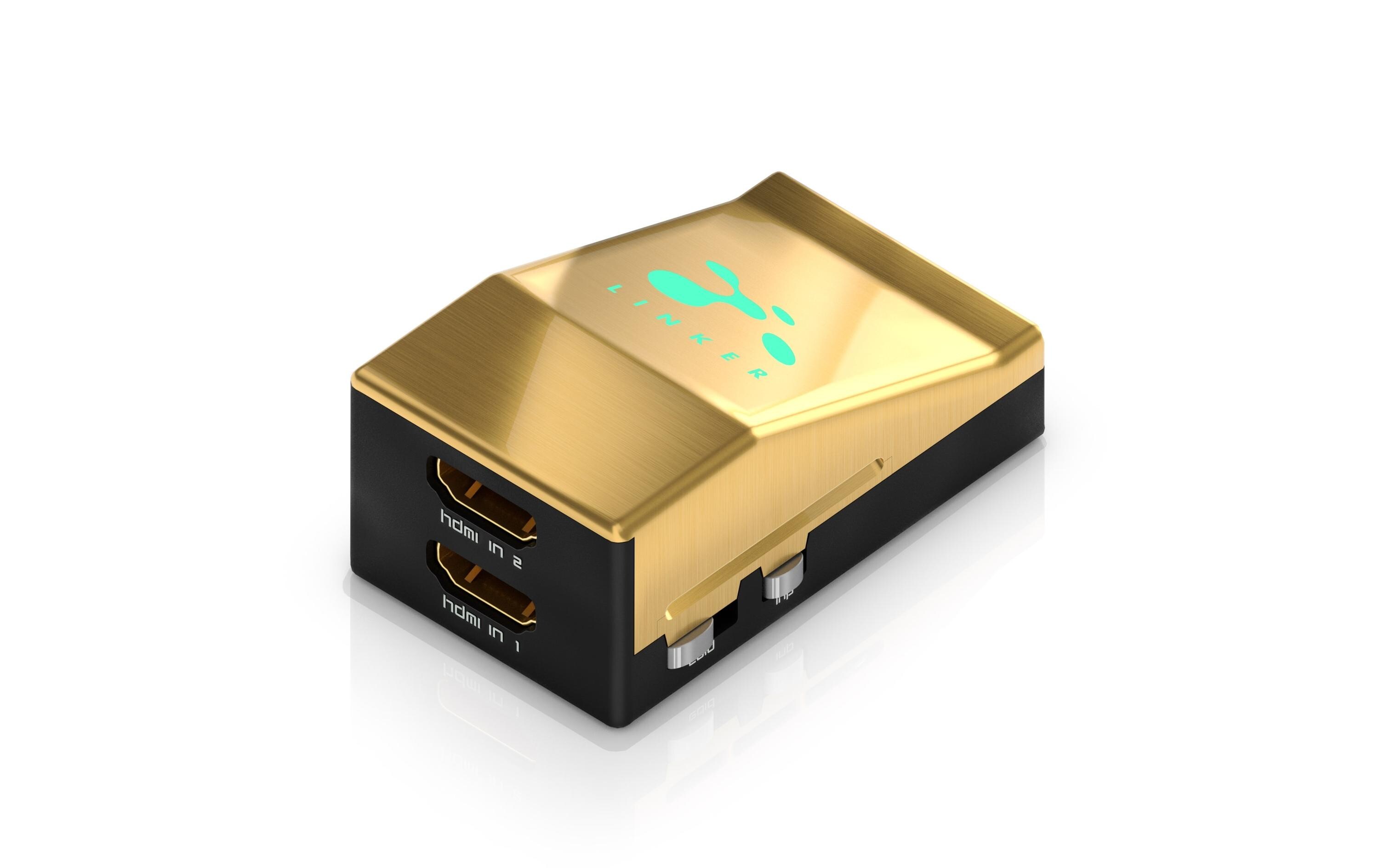Switcher Linker HDMI<br>Linker - 2x1 4K 18Gbps HDMI Switcher mit Scaler