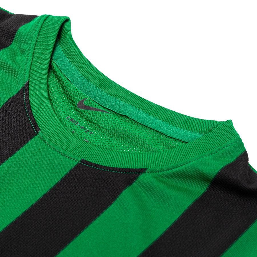 Nike Maillot Dri-FIT Striped Division IV - Vert/Noir/Blanc Femme